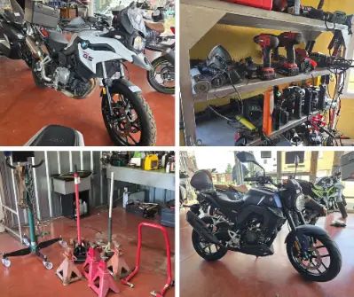 Werkplaatsuitrusting, motorfietsen en scooters – veiling bij Auctim