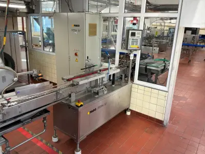 Pago System 157 labeling machine & buffer station – kavel bij Dome Auctions, Neuss