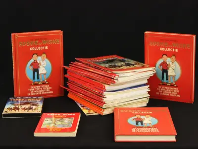 Groot lot Suske en Wiske strips+ DVD Texas Rakkers – kavel bij De Kringwinkel, Antwerpen