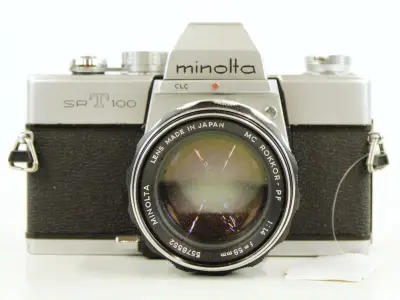 Minolta SR-T 100 analoge spiegelreflexcamera – kavel bij De Kringwinkel, Antwerpen