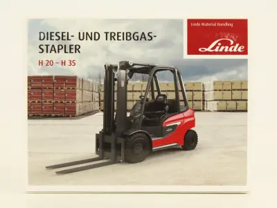 Linde miniatuur vorkheftruck H20–H35 met handmatig verstelbare vork - Made in Germany – kavel bij De Kringwinkel, Antwerpen