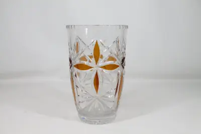 Vintage handgeslepen kristallen vaas – kavel bij De Kringwinkel, Brecht