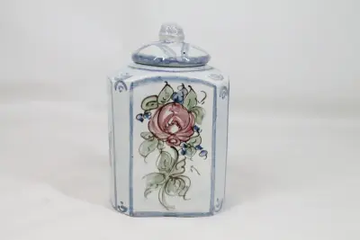 Keramieken pot met deksel – kavel bij De Kringwinkel, Brecht