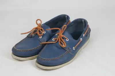 Klassieke blauwe bootschoenen - Sebago Docksides - Maat 44 – kavel bij De Kringwinkel, Brecht