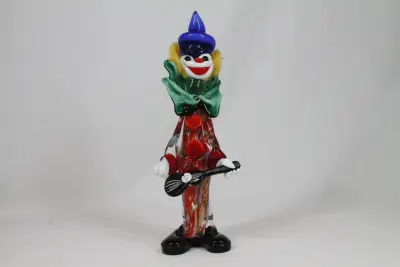 Vintage glazen clown van Murano-glas – kavel bij De Kringwinkel, Brecht