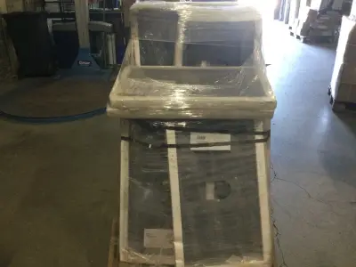 Pallet met marmeren bladen voor badmeubel, zwart – kavel bij Onlineveilingmeester, Zutphen