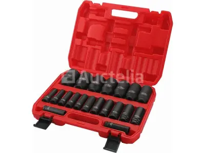 Set van 20 1/2" slagdoppen van 10-38 mm – kavel bij Auctelia, Aye