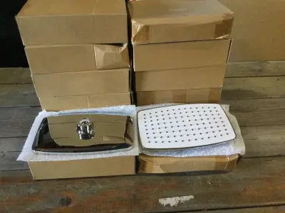 Ca. 12x Douchekop voor regendouche rechthoek, wit – kavel bij Onlineveilingmeester, Zutphen
