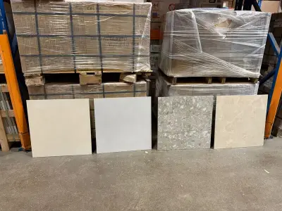 Keramische Terrazzo look 60x60 - 57,6 m2 – kavel bij Onlineveilingmeester, Zutphen