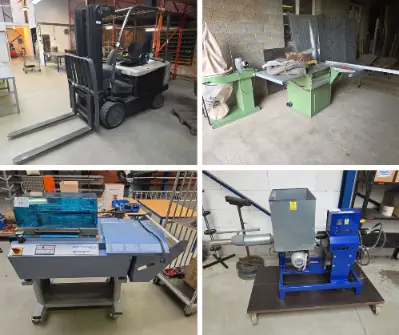 Houtbewerkingsmachines, metaalbewerkingsmachines en hefmiddelen – veiling bij Auctim
