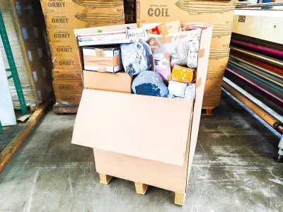 Pallet Postpakketten 140 kg – kavel bij Auctim