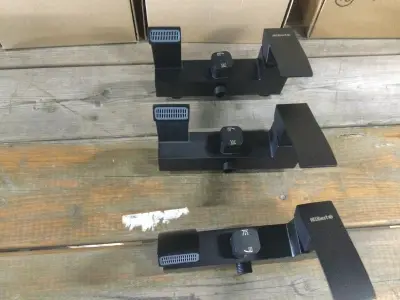 3x Douche/bad kraan, zwart – kavel bij Onlineveilingmeester, Zutphen