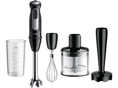 Braun MultiQuick 5 Pro 0,6 l Staafmixer 1000 W Zwart, Zilver – kavel bij XL Auctions