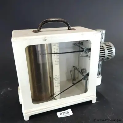 Thermohygrograaf (of thermo-hygrograaf) van de Duitse fabrikant Wilh. Lambrecht KG Göttingen – kavel bij ProVeiling