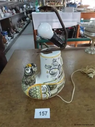 Lamp keramiek gesigneerd – kavel bij Vlavem