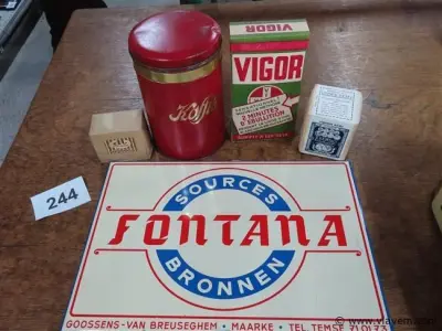 Reclame items – kavel bij Vlavem