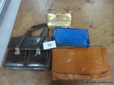 Lot vintage handtassen – kavel bij Vlavem
