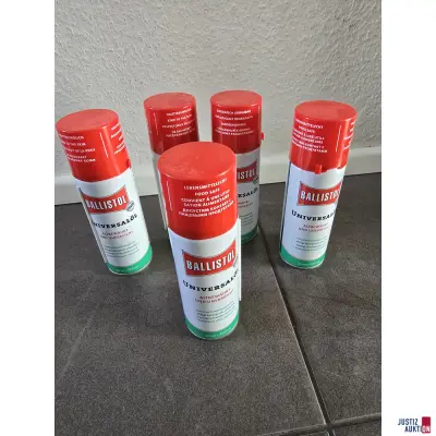 5 Dosen Ballistol Universalöl Spray à 200 ml – kavel bij Justiz-Auktion, Forchheim
