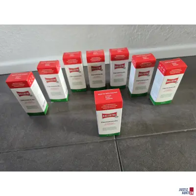 8 Flaschen Ballistol Universalöl, jeweils 50 ml – kavel bij Justiz-Auktion, Forchheim