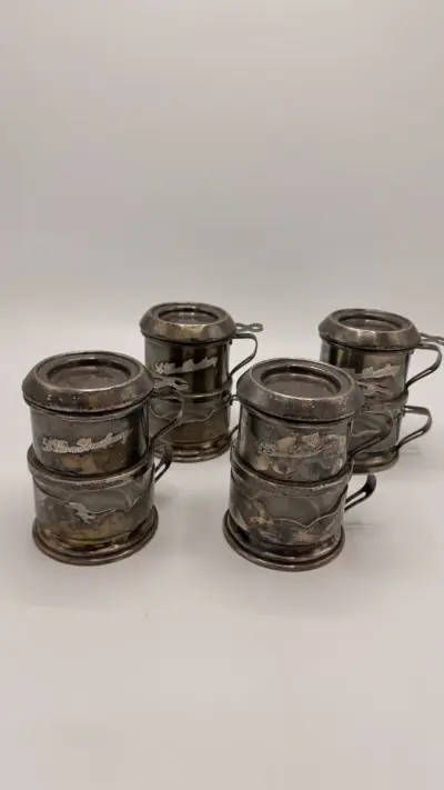 Verzilverde koffiefilters – Le Vieux Strasbourg (4 stuks) – kavel bij De Kringwinkel, Dendermonde