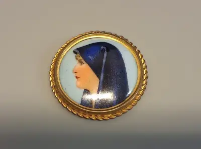 Vintage Limoges – Broche – kavel bij De Kringwinkel, Aalst