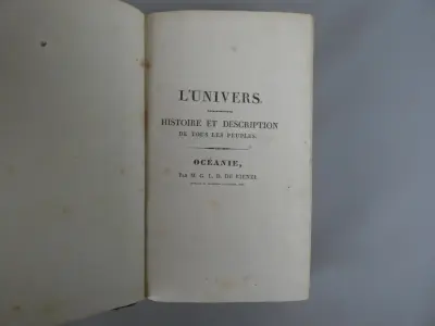 L'Univers Pittoresque: Océanie - M. G. L. Domeny de Rienzi (1836) – kavel bij De Kringwinkel, Diest