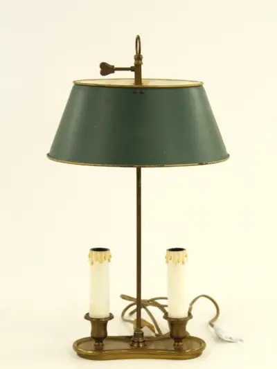 Franse Bouillotte lamp in klassieke Empire-stijl – kavel bij De Kringwinkel, Antwerpen