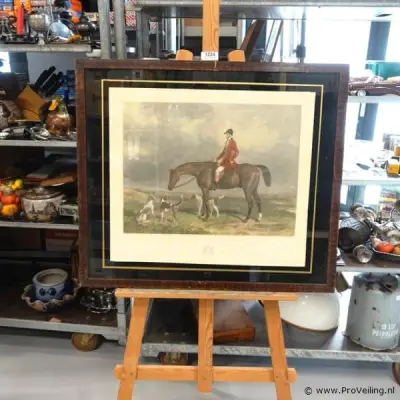 Antieke gravure getiteld – kavel bij ProVeiling, Wageningen