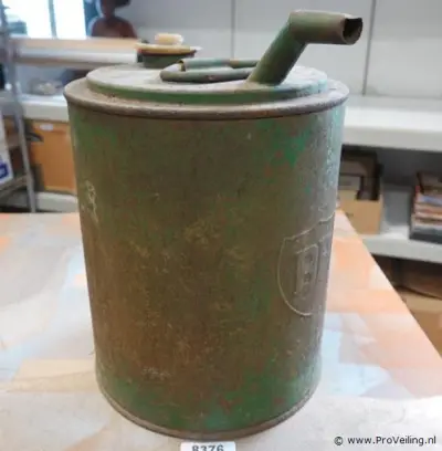 Vintage BP/Pielkenrood metalen olie- of petroleumkan – kavel bij ProVeiling, Wageningen