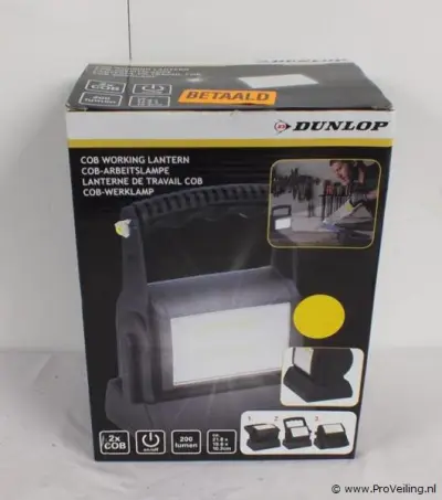 Dunlop werklamp – kavel bij ProVeiling