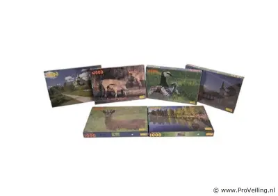 6x puzzel 1000 stuks – kavel bij ProVeiling