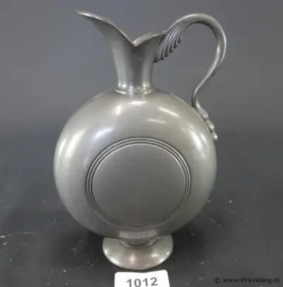 KMD Daalderop Tiel (Royal Holland Pewter) tinnen kan – kavel bij ProVeiling, Nederland