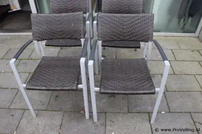 Terrasstoelen, aluminium - 6 stuks – kavel bij ProVeiling, Emmeloord