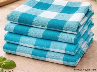 40x Keuken Theedoek Blauw – kavel bij Vlavem