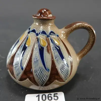Vintage Merkelbach Duitse steengoed zoutglazuur karaf – kavel bij ProVeiling, Nederland