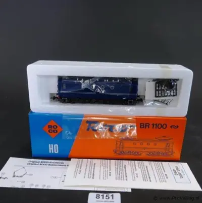 Roco locomotief Serie 1100 (gelijk aan bouwserie BR 1100 / BB 8100 stijl) van de Nederlandse Spoorwegen (NS) – kavel bij ProVeiling, Nederland