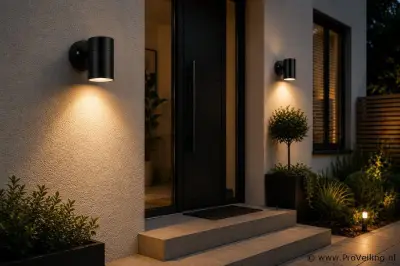 4 x Buiten Wandlamp GU10 – Zwart – IP44 – MANOLYA-1 – kavel bij ProVeiling