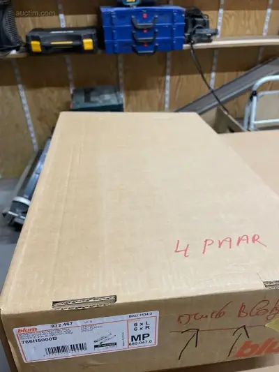 (16x) ladengeleiders Blum 766H6500M – kavel bij Auctim, Waregem