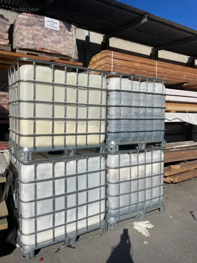 (4x) IBC vaten – kavel bij Auctim, Waregem
