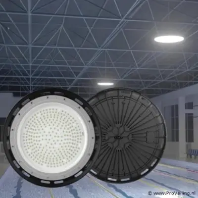 5 x LED Highbay UFO – 135W – 6500K Koud Wit – IP65 – AGREE-135 – kavel bij ProVeiling