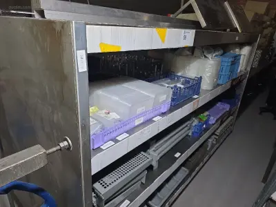 RVS kast – kavel bij Auctim, Tournai