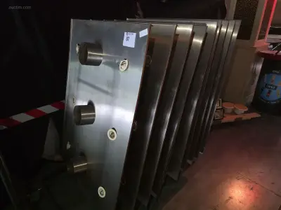 (12x) RVS verlichtingsplaten – kavel bij Auctim, Tournai