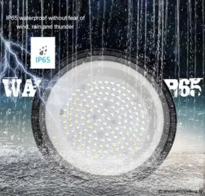 4 x LED Highbay UFO – 250W – 6500K Koud Wit – IP65 – AGREE-250 – kavel bij ProVeiling