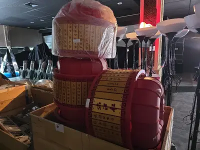 (6x) Diverse Chinese lampen – kavel bij Auctim, Tournai