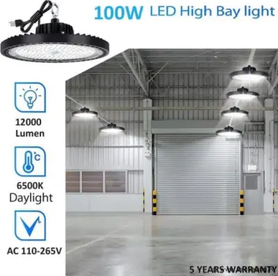 10 x LED Highbay UFO PRO 100W – Instelbaar 60% / 80% / 100% – 6500K – WEB-100 – kavel bij ProVeiling