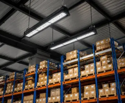 6 x LED Industriële Hanglamp 150W – 6400K Koud Wit - Zwart – IP20 – PYRAMID-150 – kavel bij ProVeiling