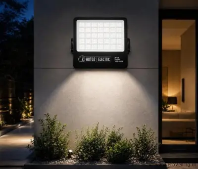 2 x LED Floodlight 500W – 6400K Koud Wit - Zwart – IP65 – BORNEO-500 – kavel bij ProVeiling