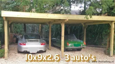 Carport 3 auto's - 1000x900x260cm – kavel bij ProVeiling, Hamont