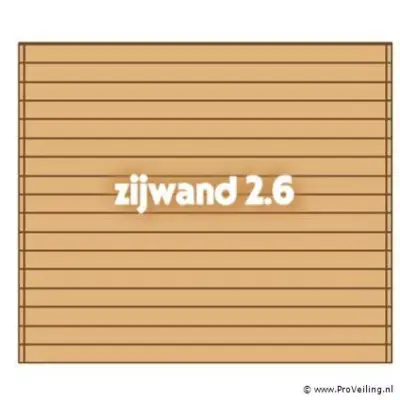 Zijwand t.b.v. Carport - 300x260cm – kavel bij ProVeiling, Hamont
