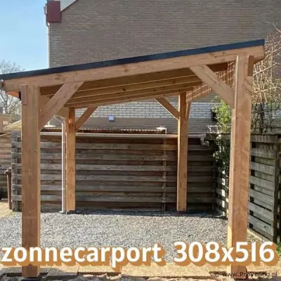 Carport voor zonnepanelen - 308x516cm – kavel bij ProVeiling, Hamont